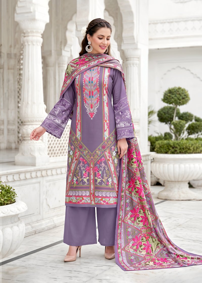 Nazakat By Kavya Kala Soft Cotton Printed Dress Material 